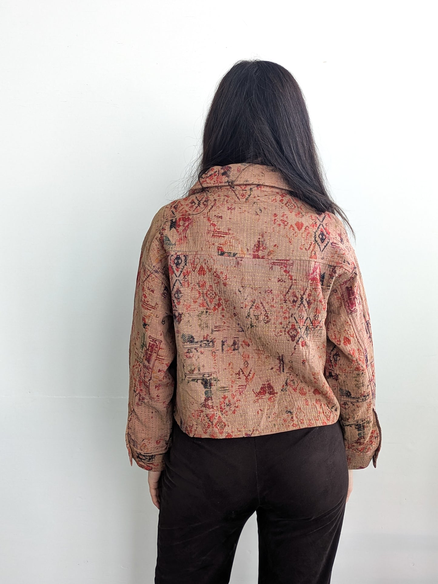 Cofur Kantha jacket Front Pockets
