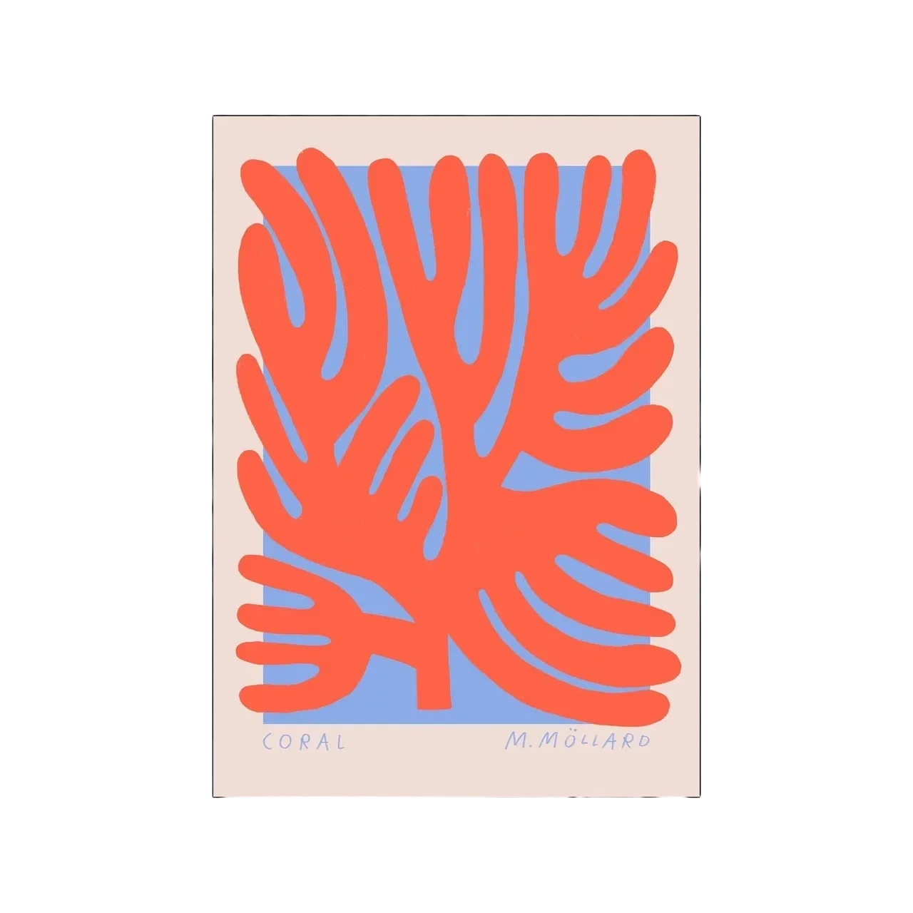 Madelen - Coral - PSTR Studio / 50x70 cm