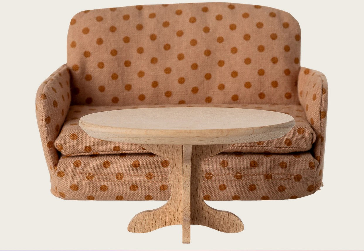 Maileg - Oval coffee table, Mouse