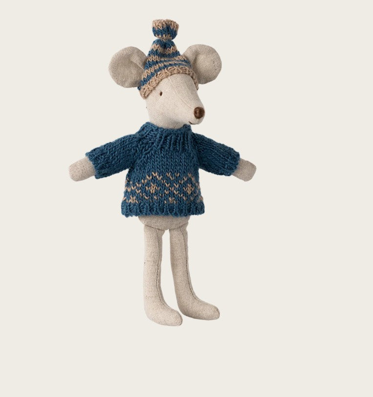Maileg – Knitted sweater and hat Mom/dad
