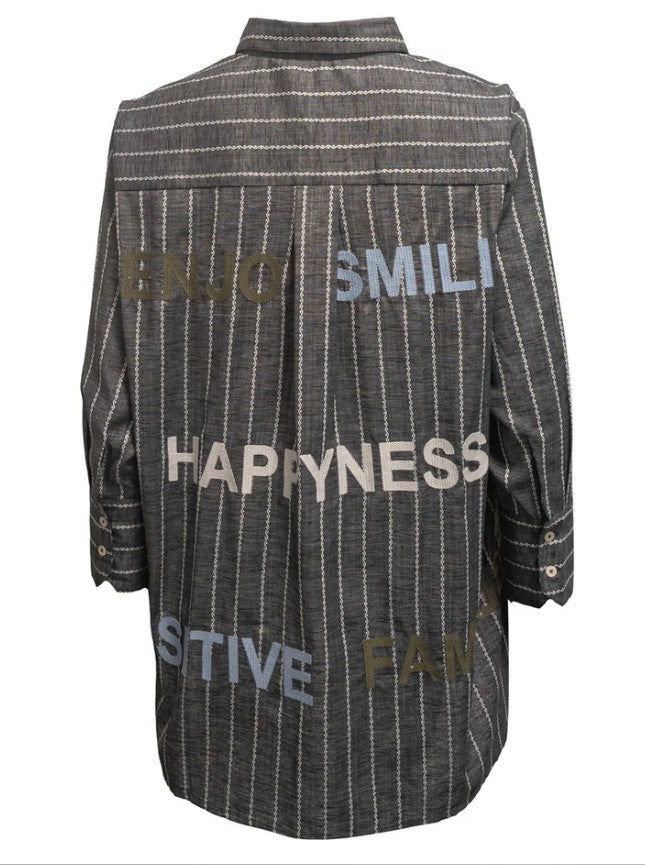 Costamani - Letter Shirt svört