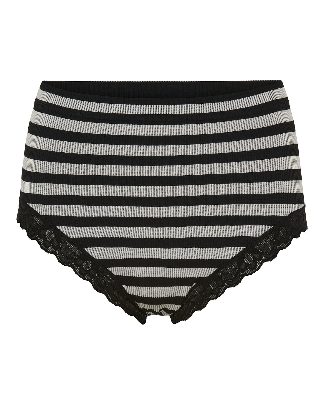 Nærfatasett - Röndótt Sv/hv