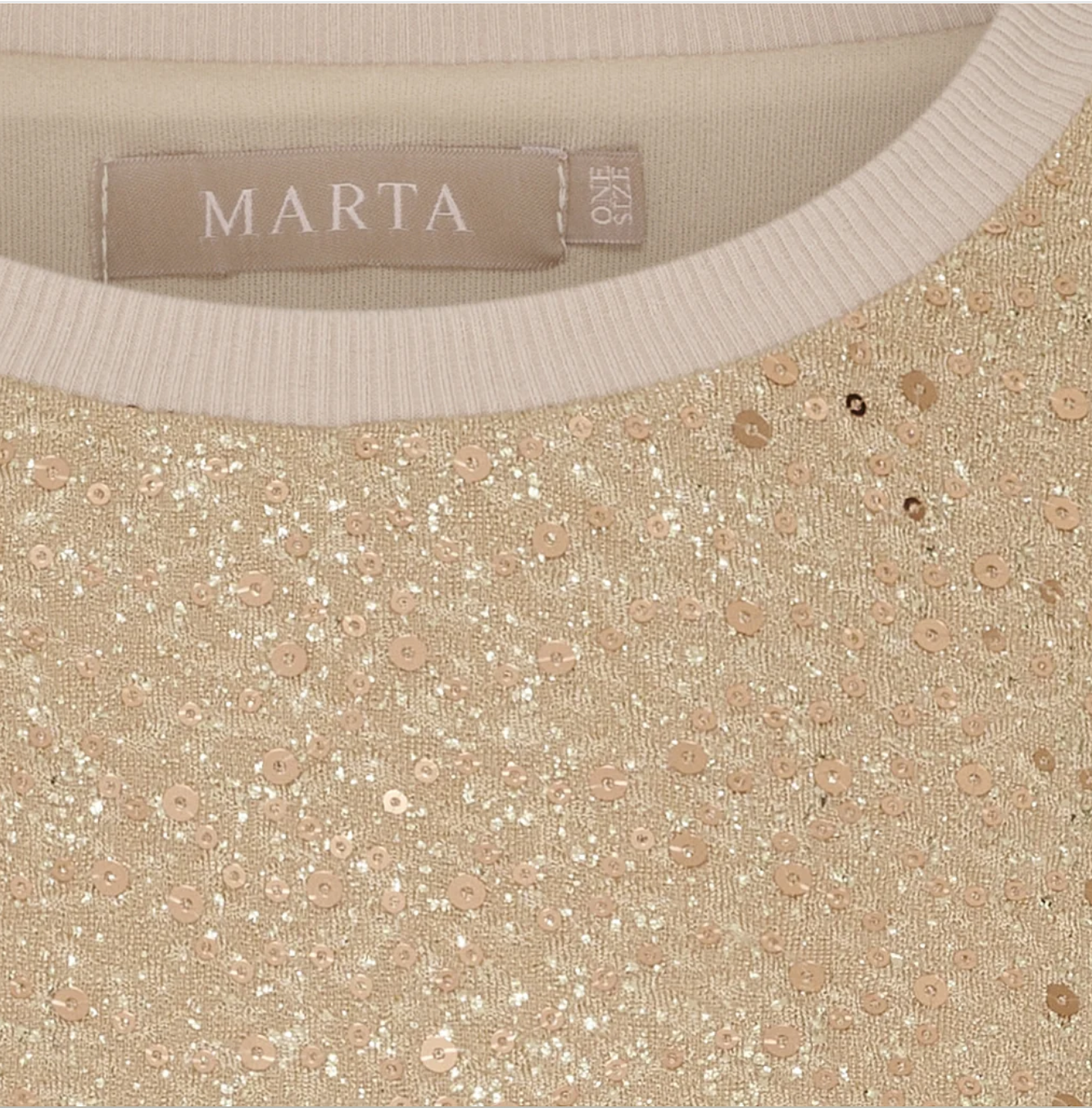 Þorragóss - palliettu t-shirt - drappað