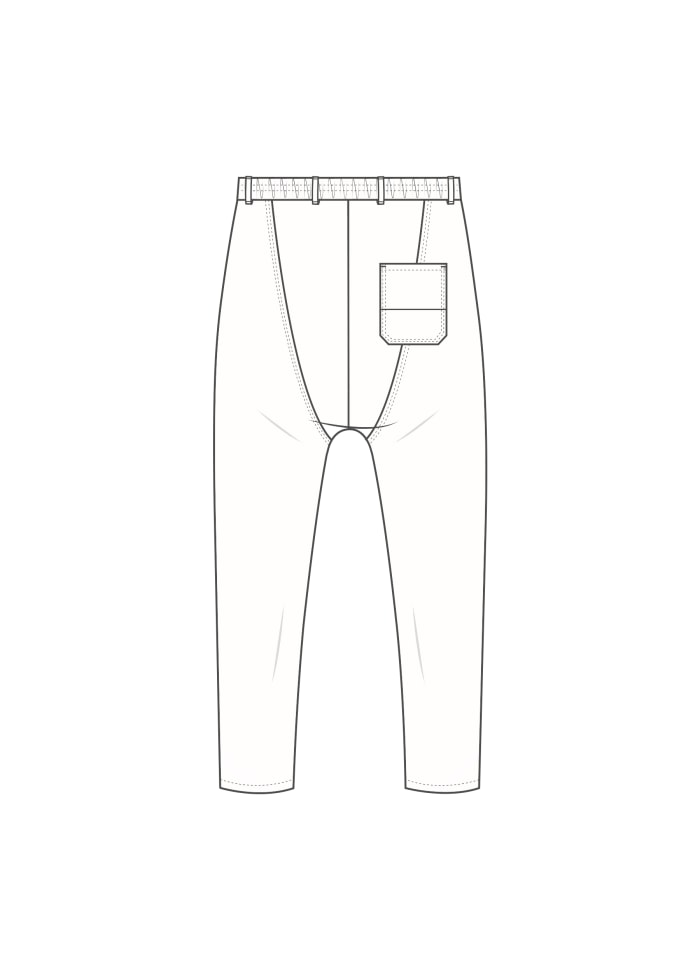 by basics – Hör buxur Chinos (Bone)