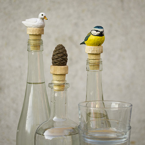 Bottle stopper - Blue tit