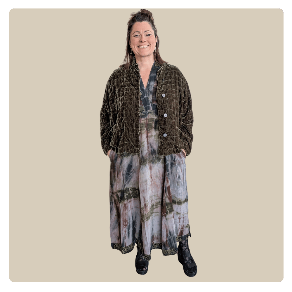 Grizas - Silki-viscose flauels jakki