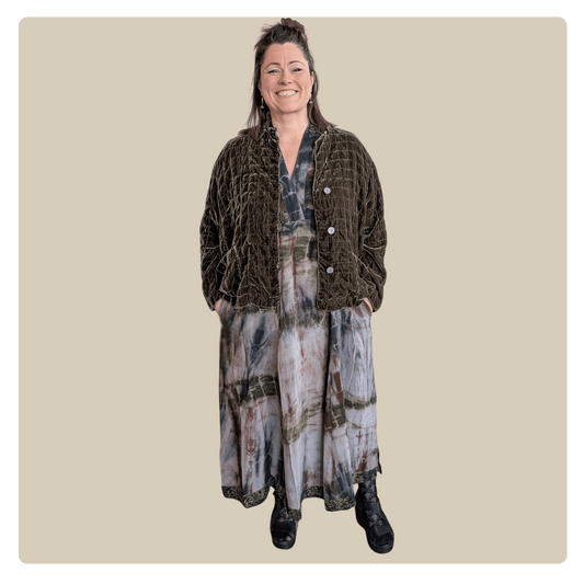 Grizas - Silki-viscose flauels jakki