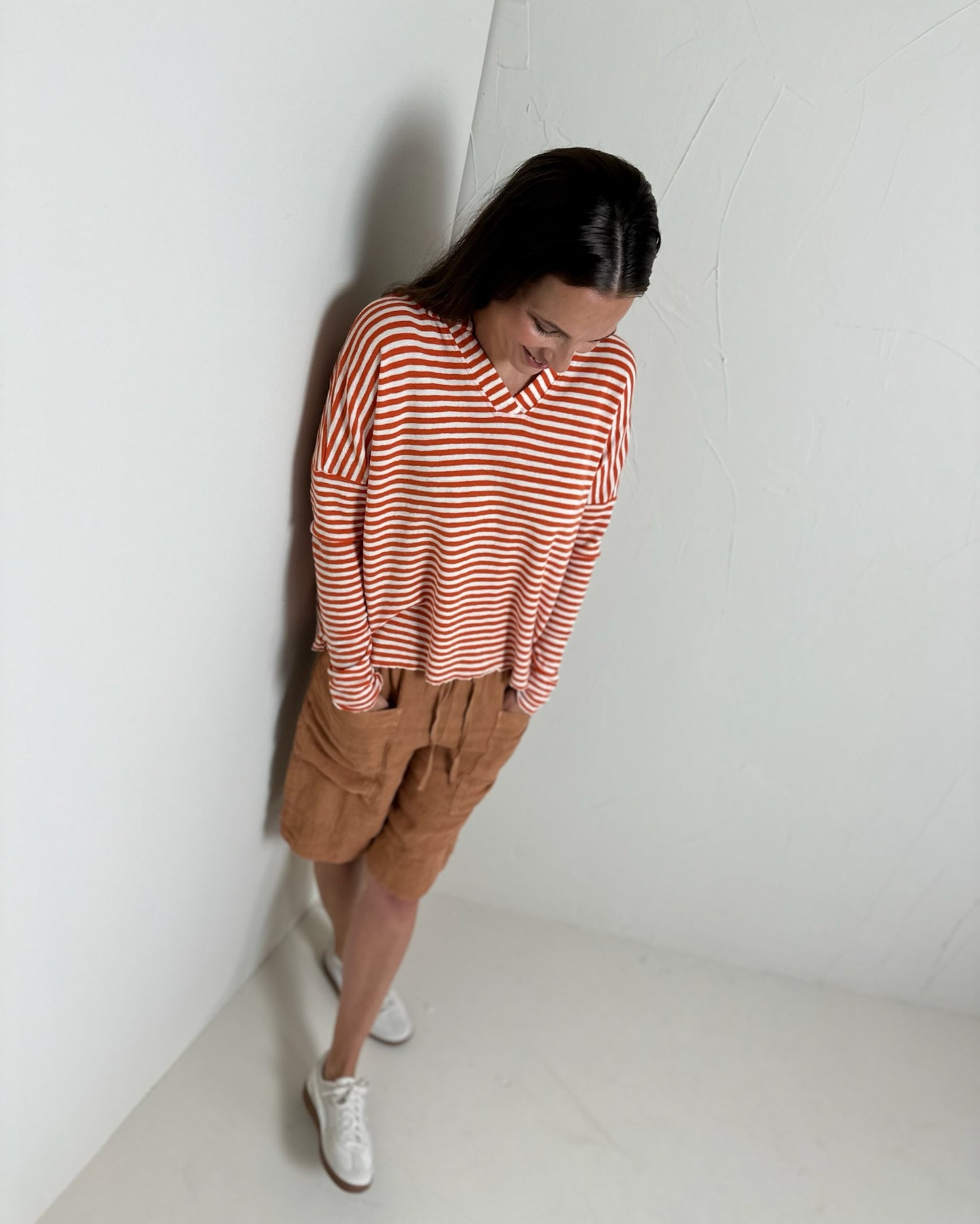 by basics (4065) - Merinó peysa V-neck polo