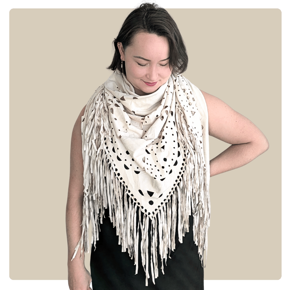 Ellie Fringe Scarf  – 4 litir
