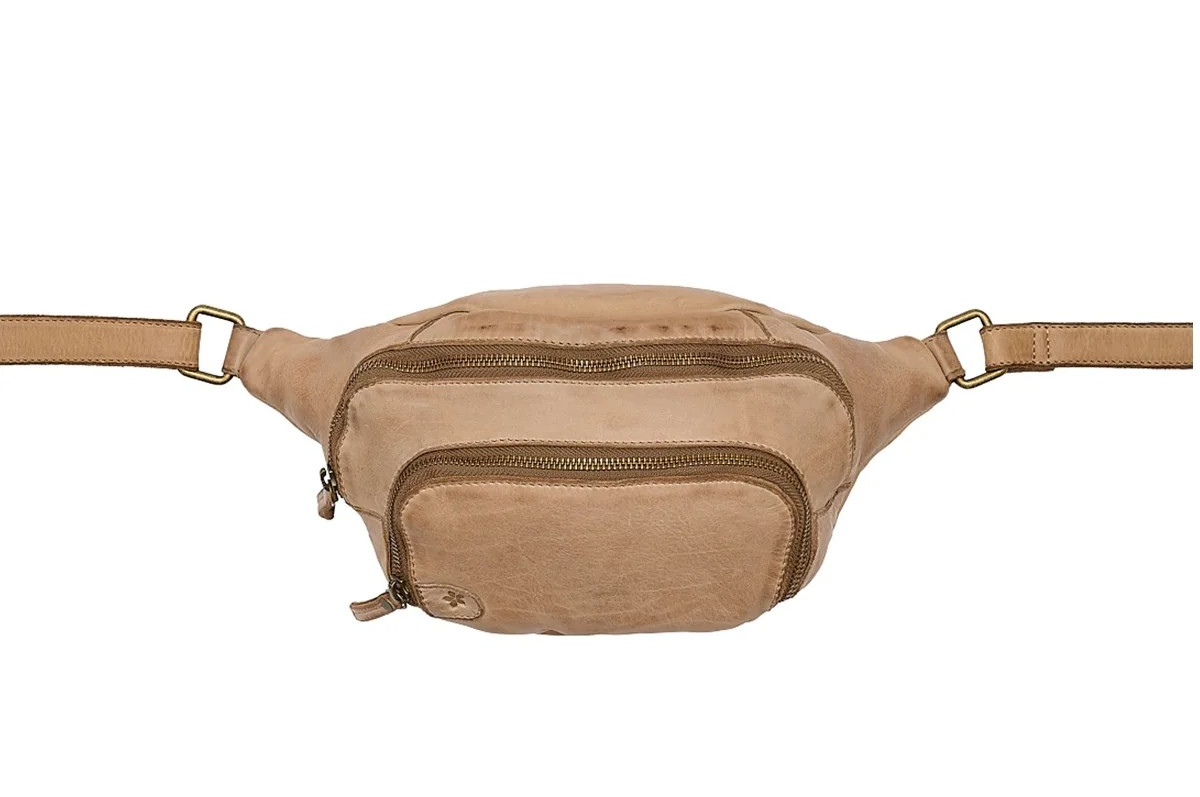 Wanda Bumbag leðurtaska – Taupe