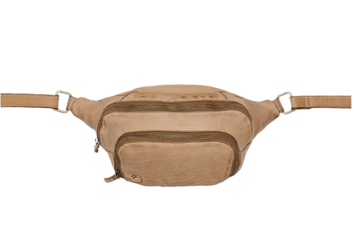 Wanda Bumbag leðurtaska – Taupe