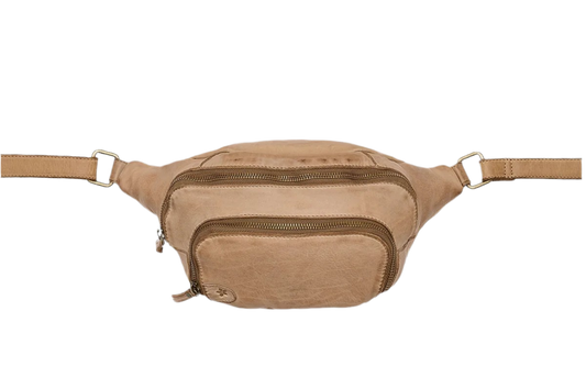 Wanda Bumbag leðurtaska – Taupe