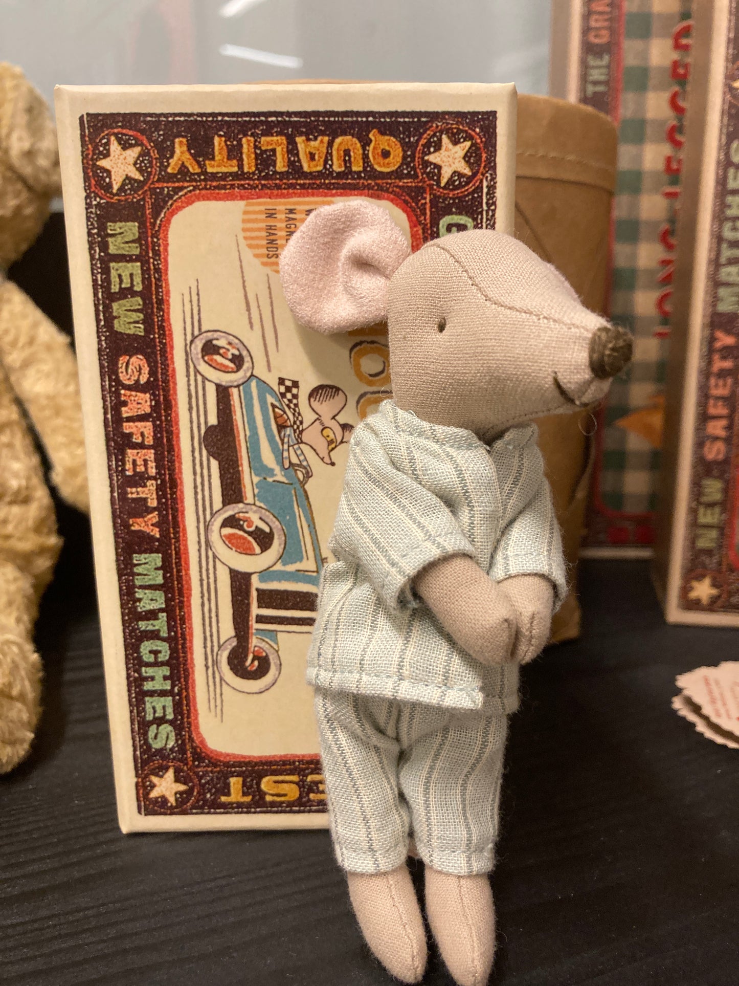 Maileg – Stóri bróðir mús í eldspýtuboxi