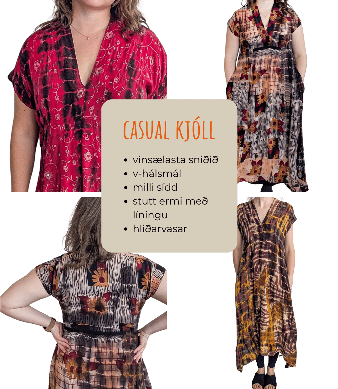 Cofur Casual kjóll - M/L - 14