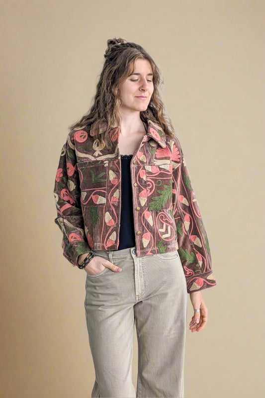 Cofur Velvet Suzani jakki