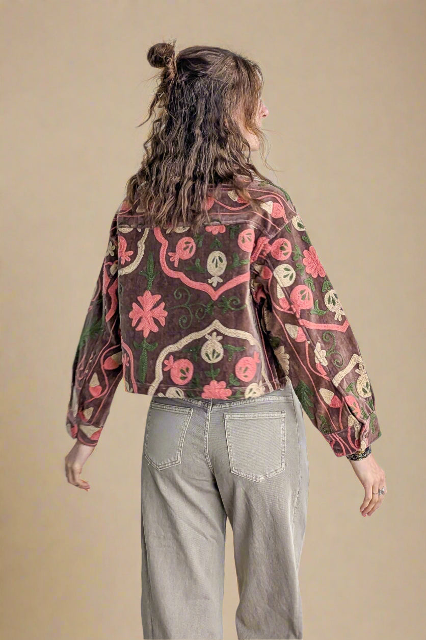 Cofur Velvet Suzani jakki