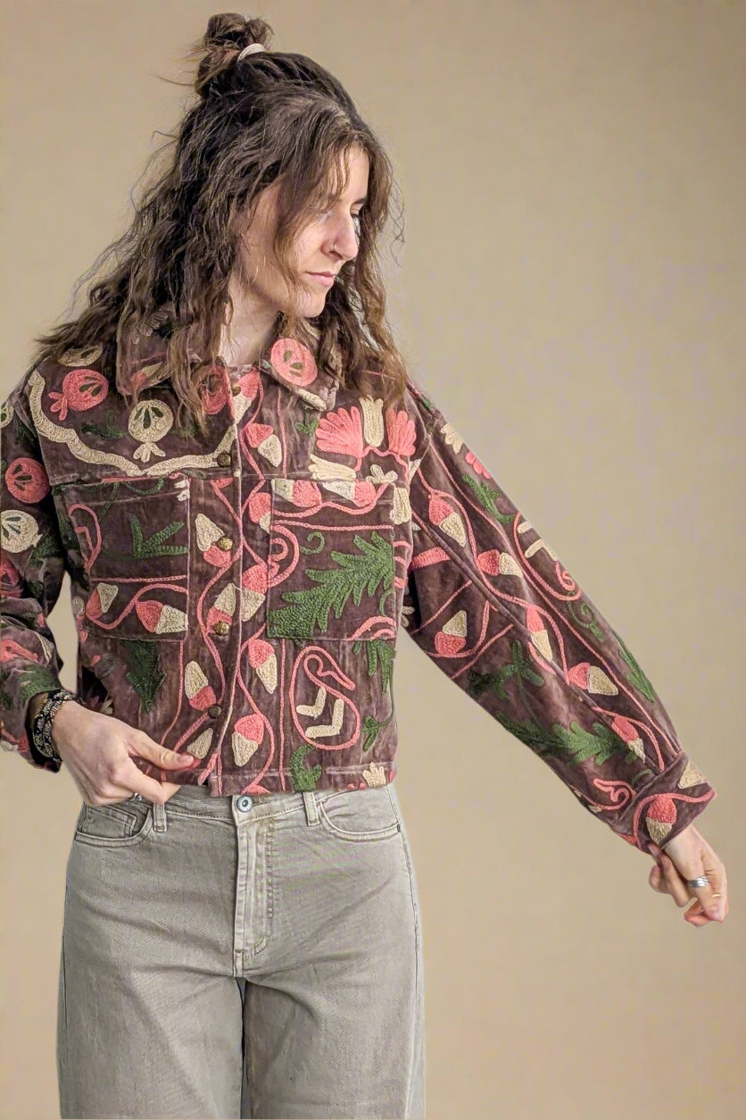 Cofur Velvet Suzani jakki