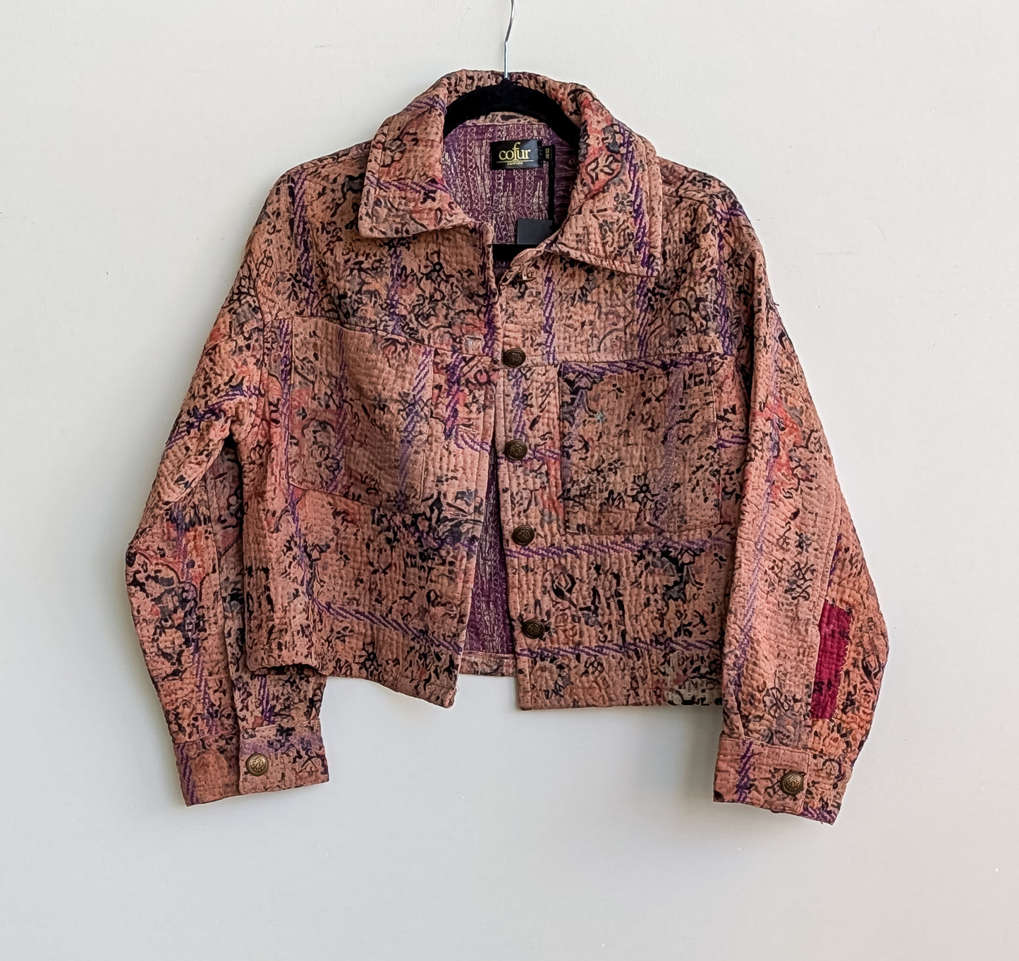 Cofur Kantha jakki - front pockets