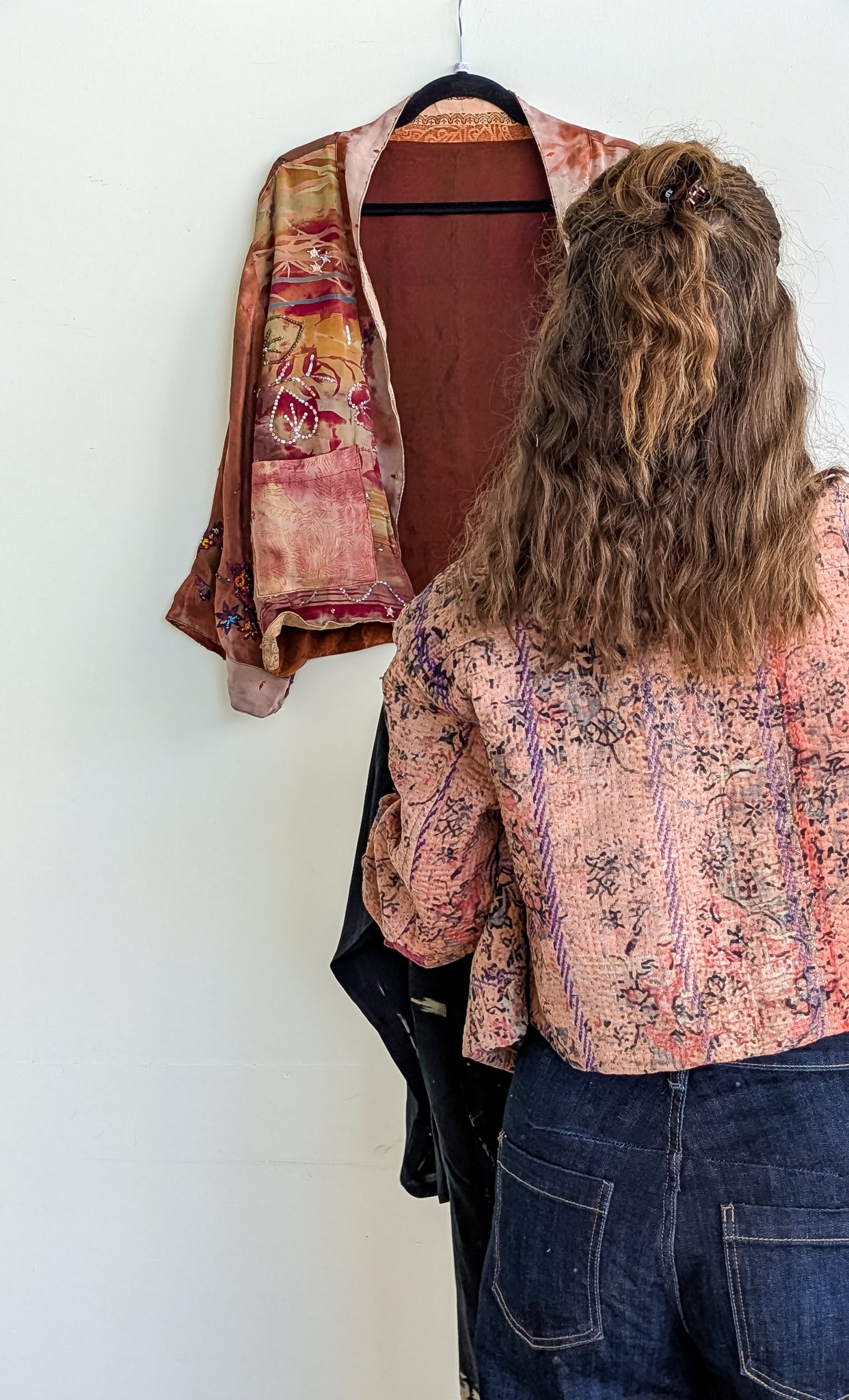 Cofur Kantha jakki - front pockets