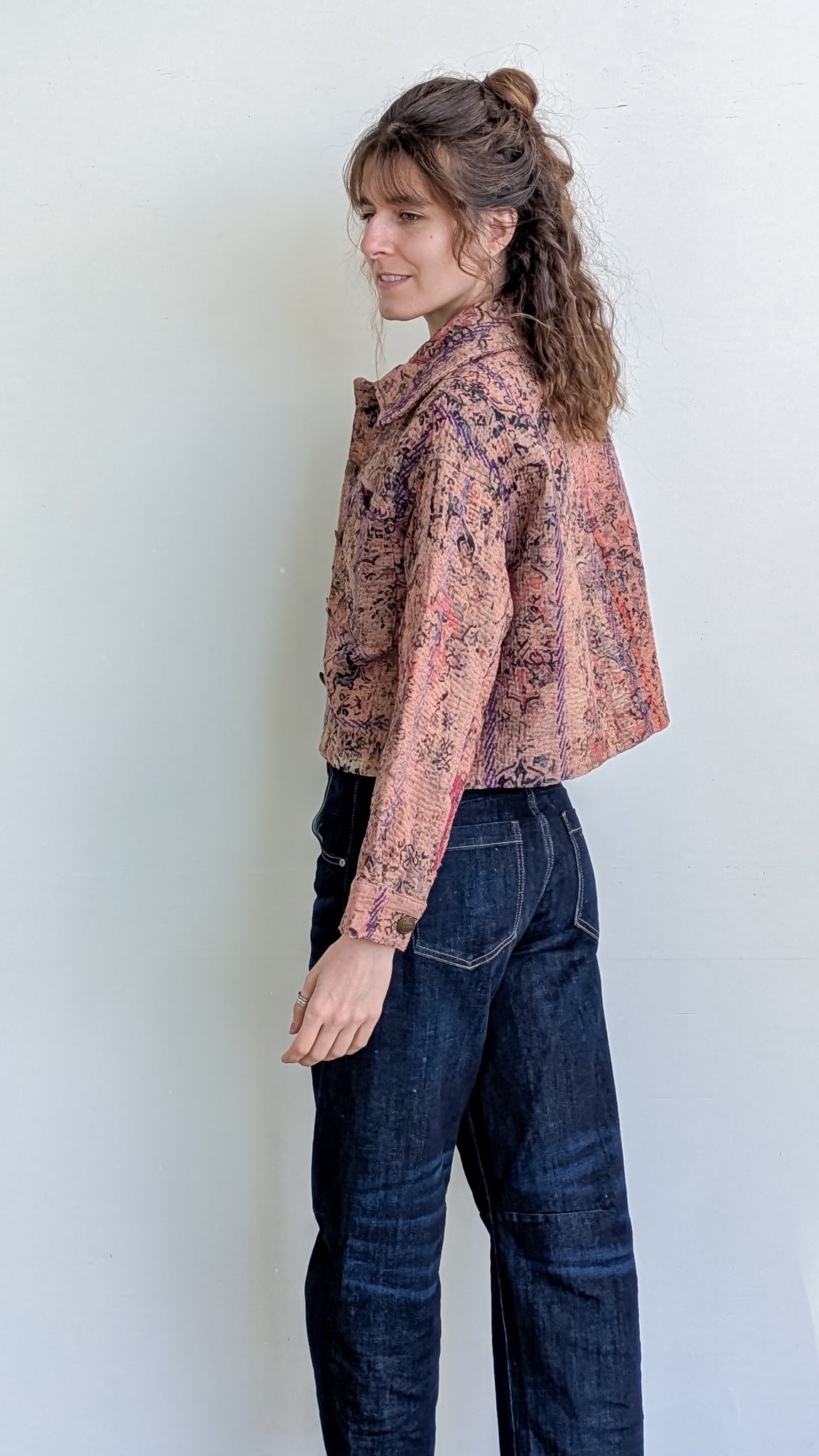 Cofur Kantha jakki - front pockets