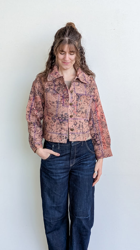 Cofur Kantha jakki - front pockets
