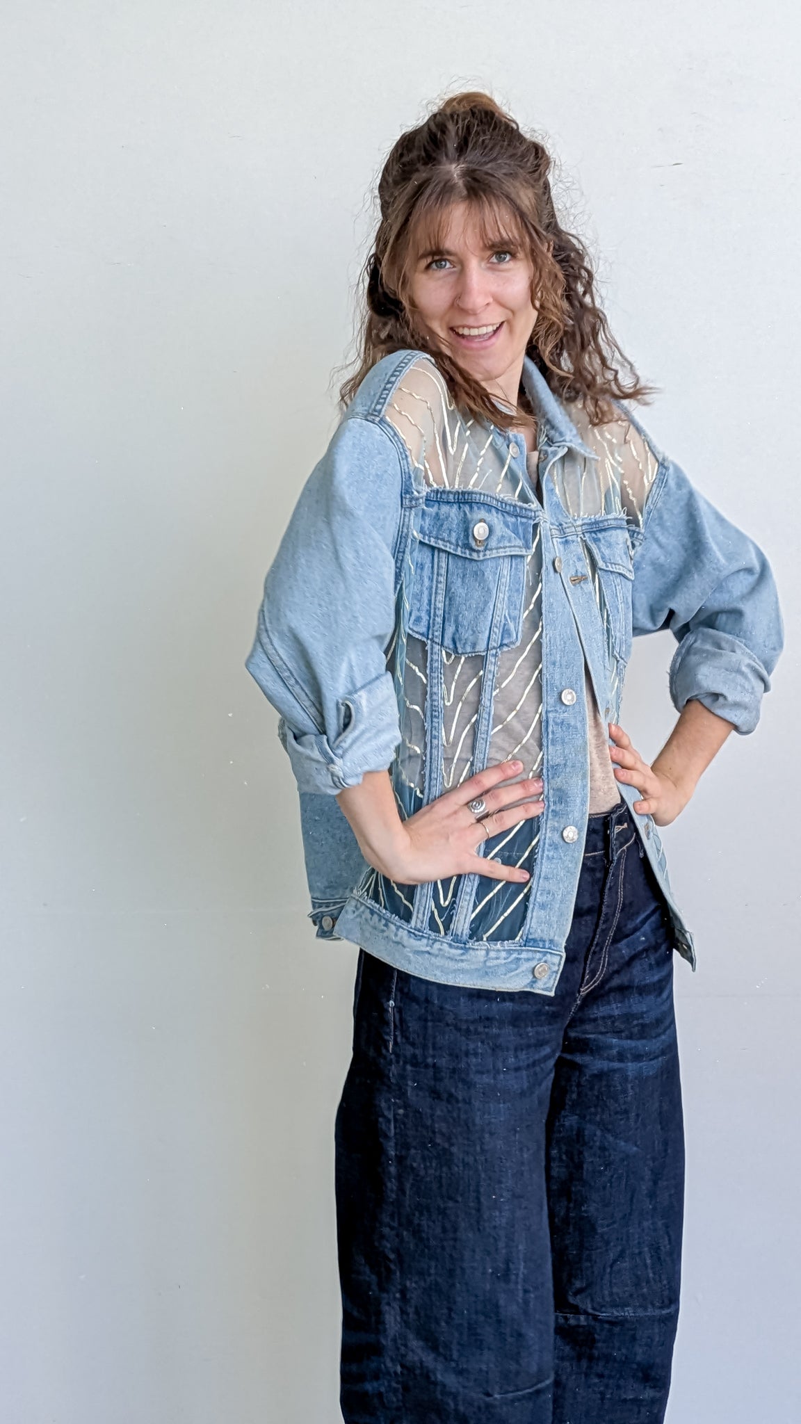 Cofur Lace Denim Jacket