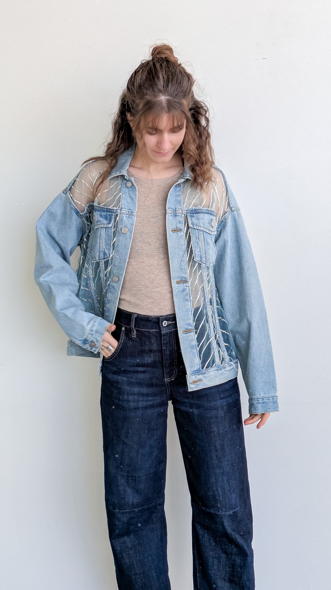 Cofur Lace Denim Jacket