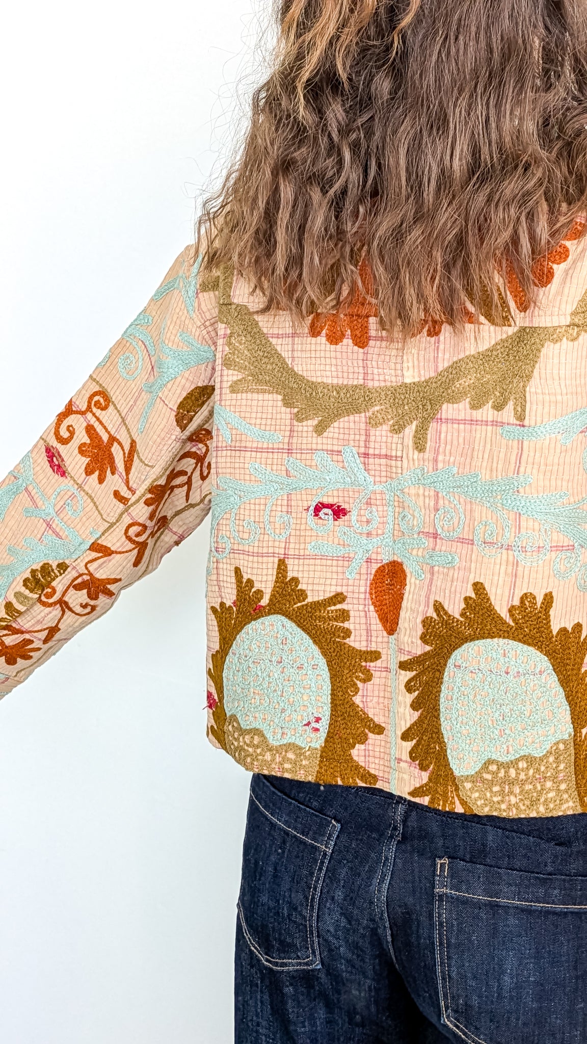 Cofur Kantha jakki - front pockets
