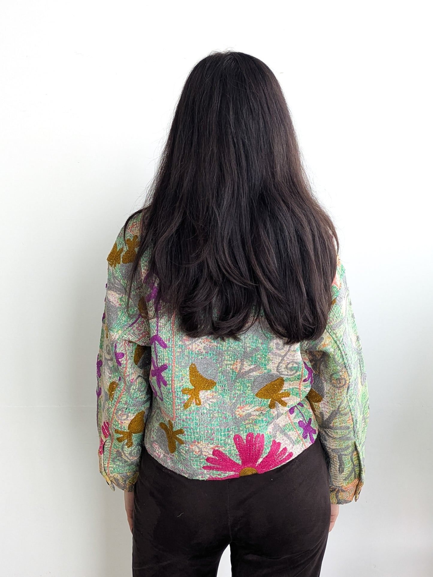 Cofur Kantha jacket Front Pockets
