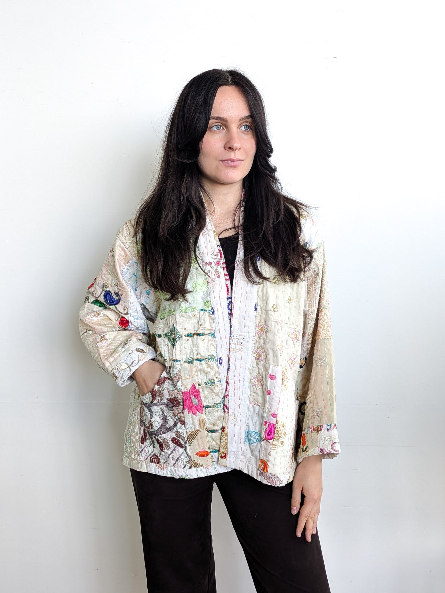 WAUW - GITTE Jacket Hvítur - One Size