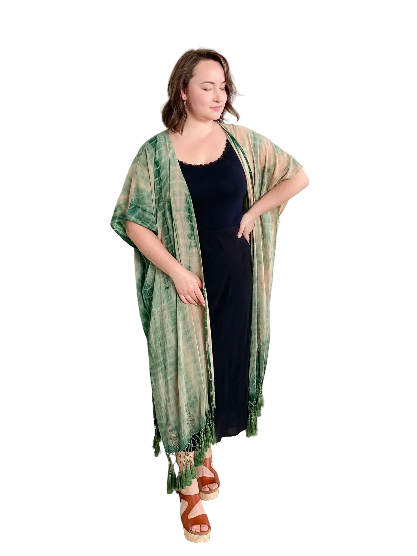 Cofur Fringe Kimono