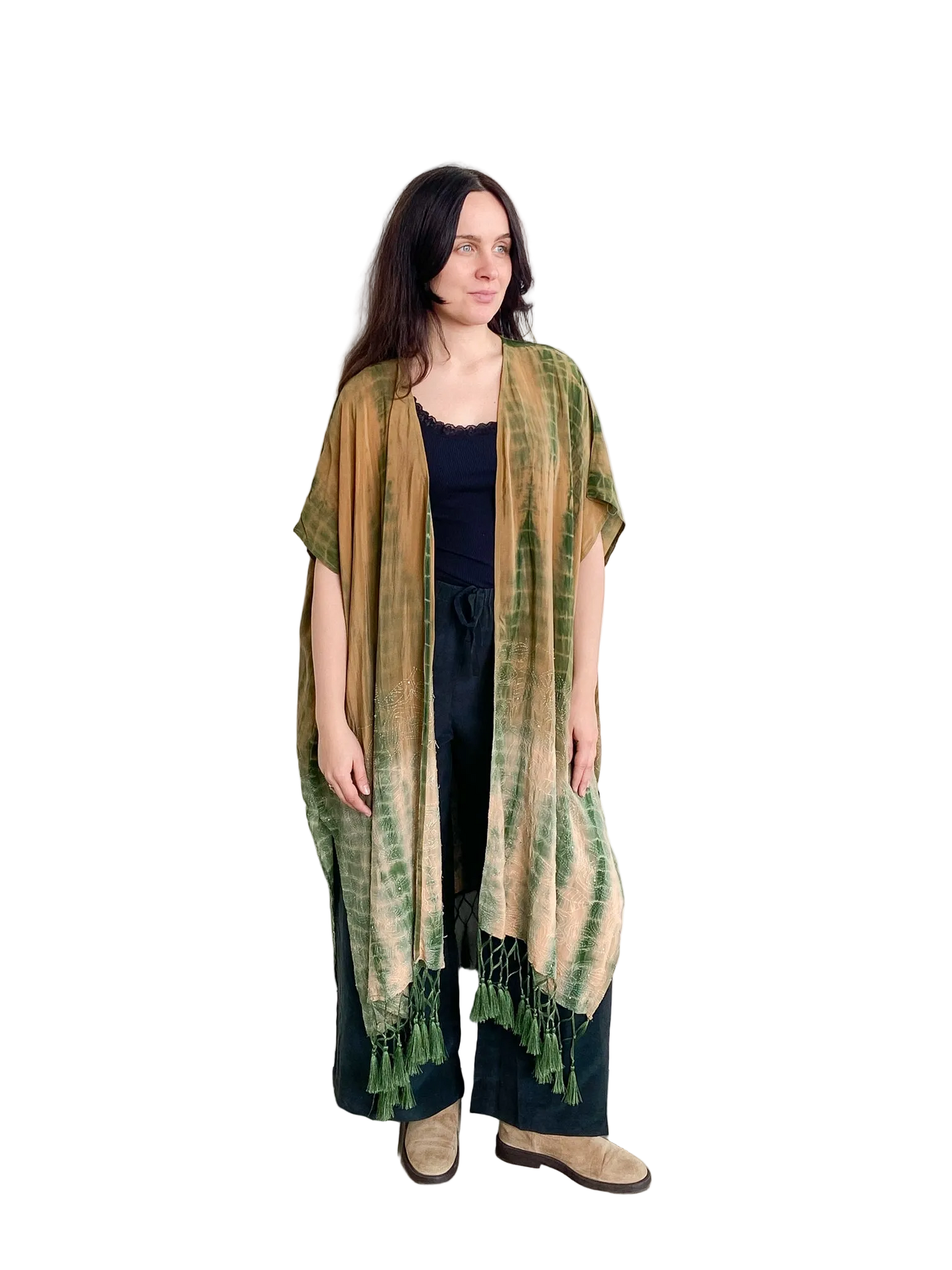 Cofur Fringe Kimono
