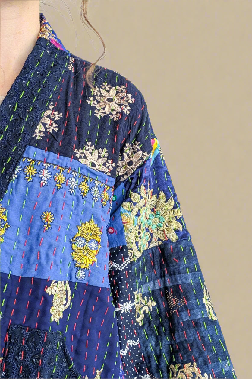 WAUW - Gitte jakki blár