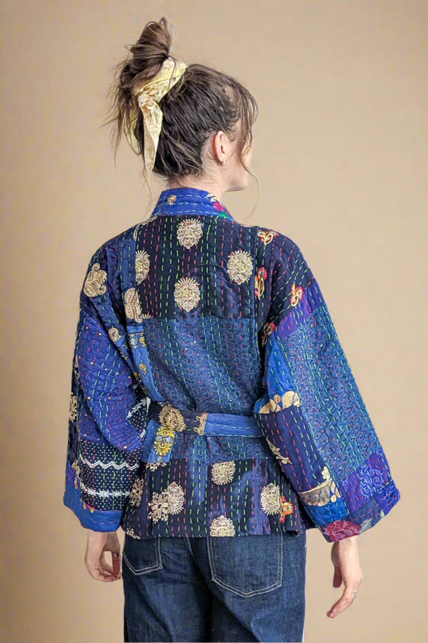 WAUW - Gitte jakki blár