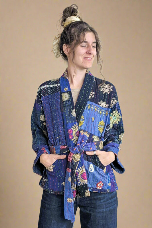 WAUW - Gitte jakki blár