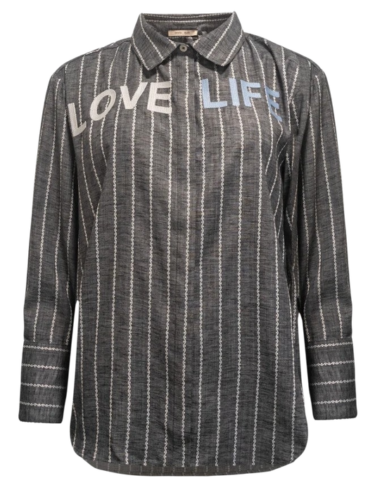 Costamani - Letter Shirt svört