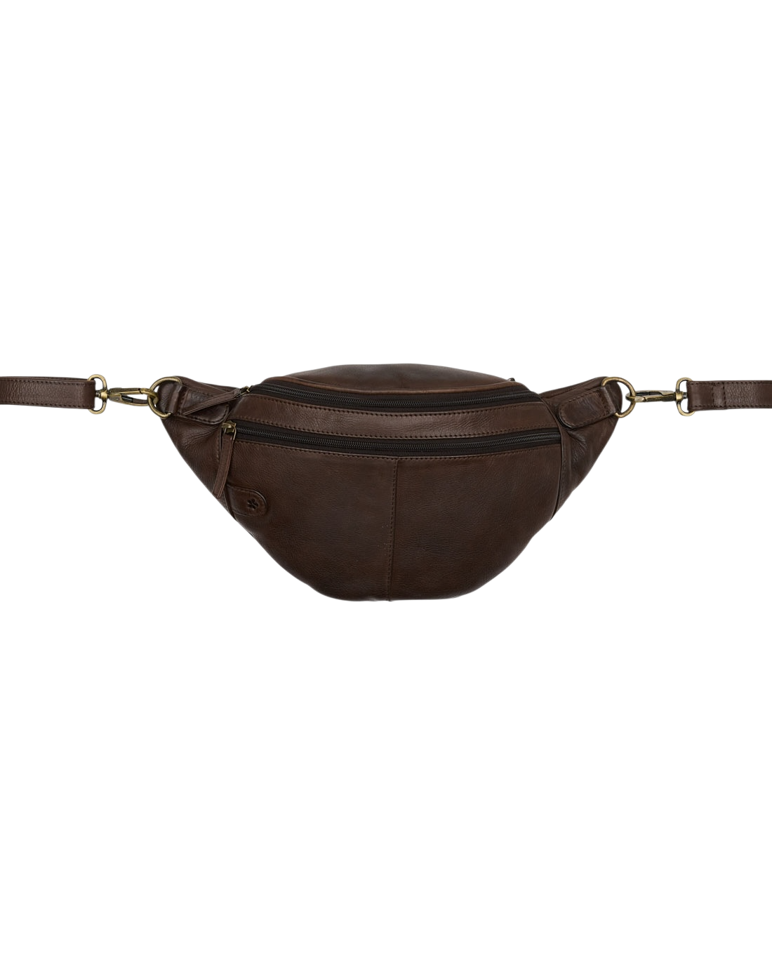 Wanda 2-Zipper Bumbag leðurtaska – 3 litir