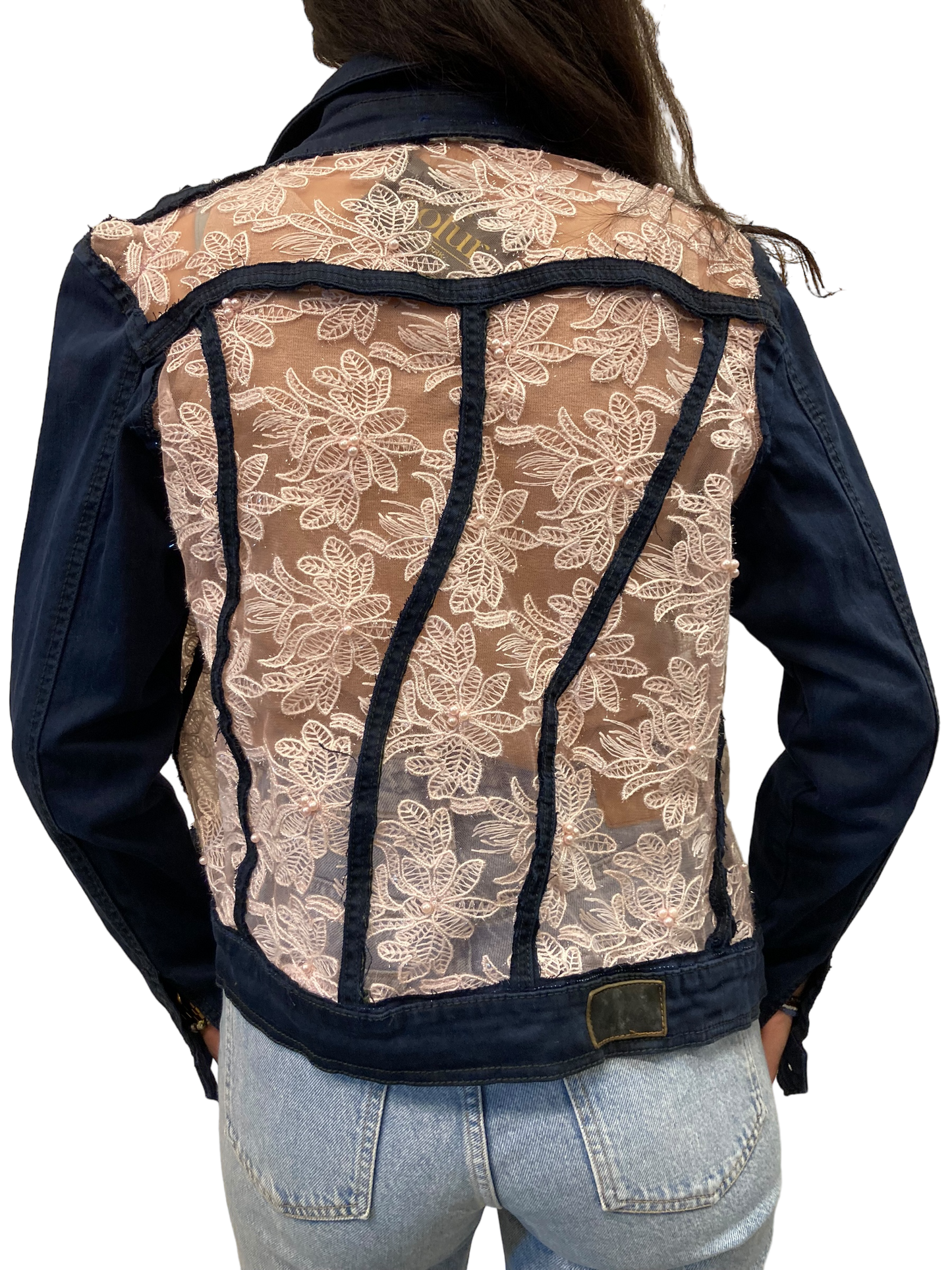 Cofur Lace Denim Jacket - M