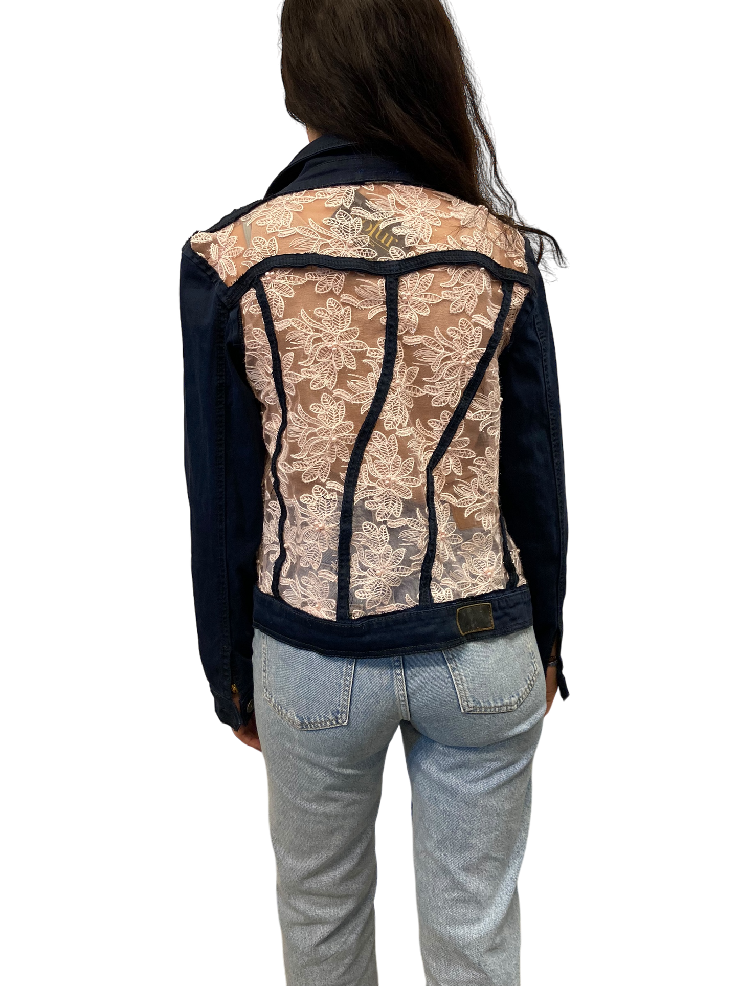 Cofur Lace Denim Jacket - M