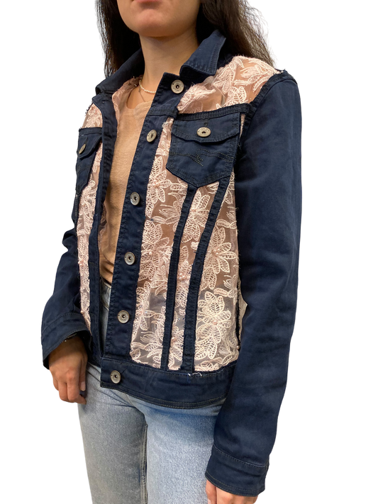 Cofur Lace Denim Jacket - M