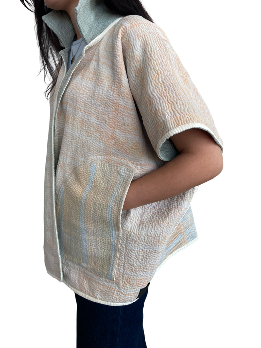 Cofur Kantha Cape Reversible vest - One Size