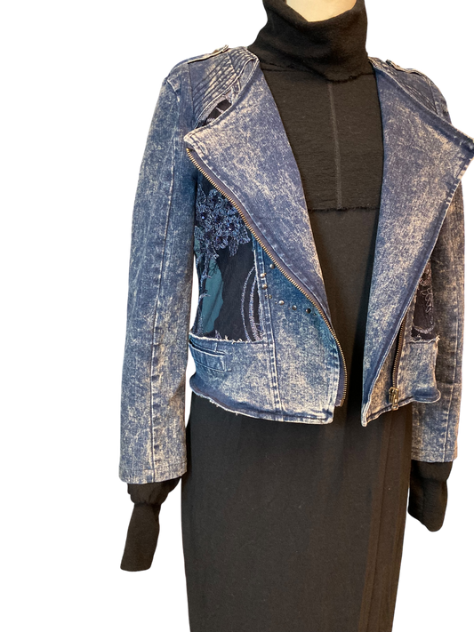 Cofur Lace Denim Jacket - M