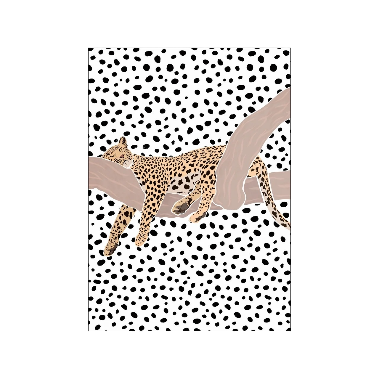 Leopard Sleeping Polkadots-Sarah Manovski - 2 sizes