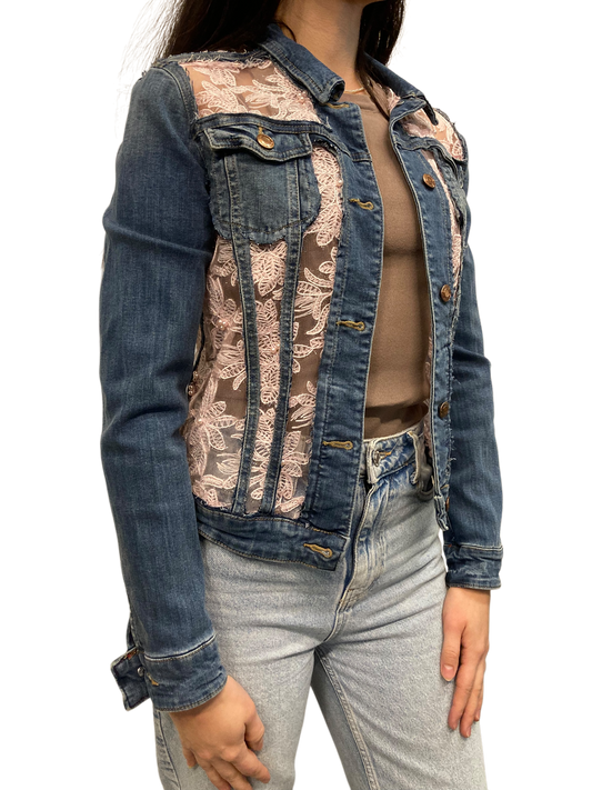 Cofur Lace Denim Jacket - S