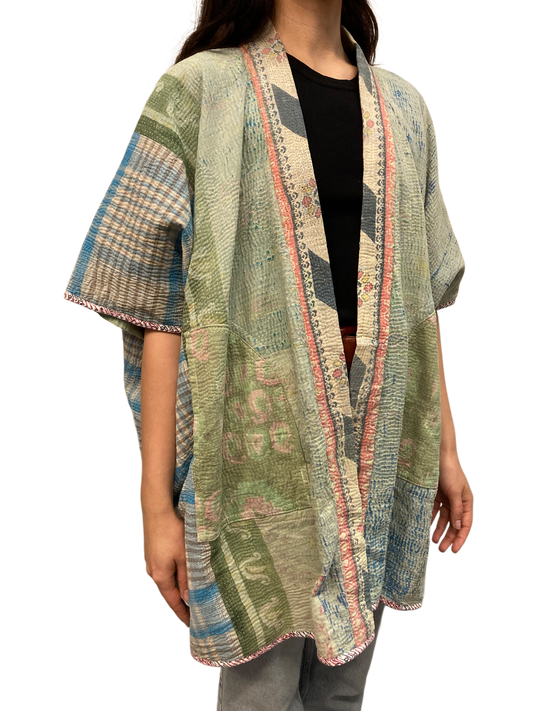 Cofur  Kantha Poncho - One size