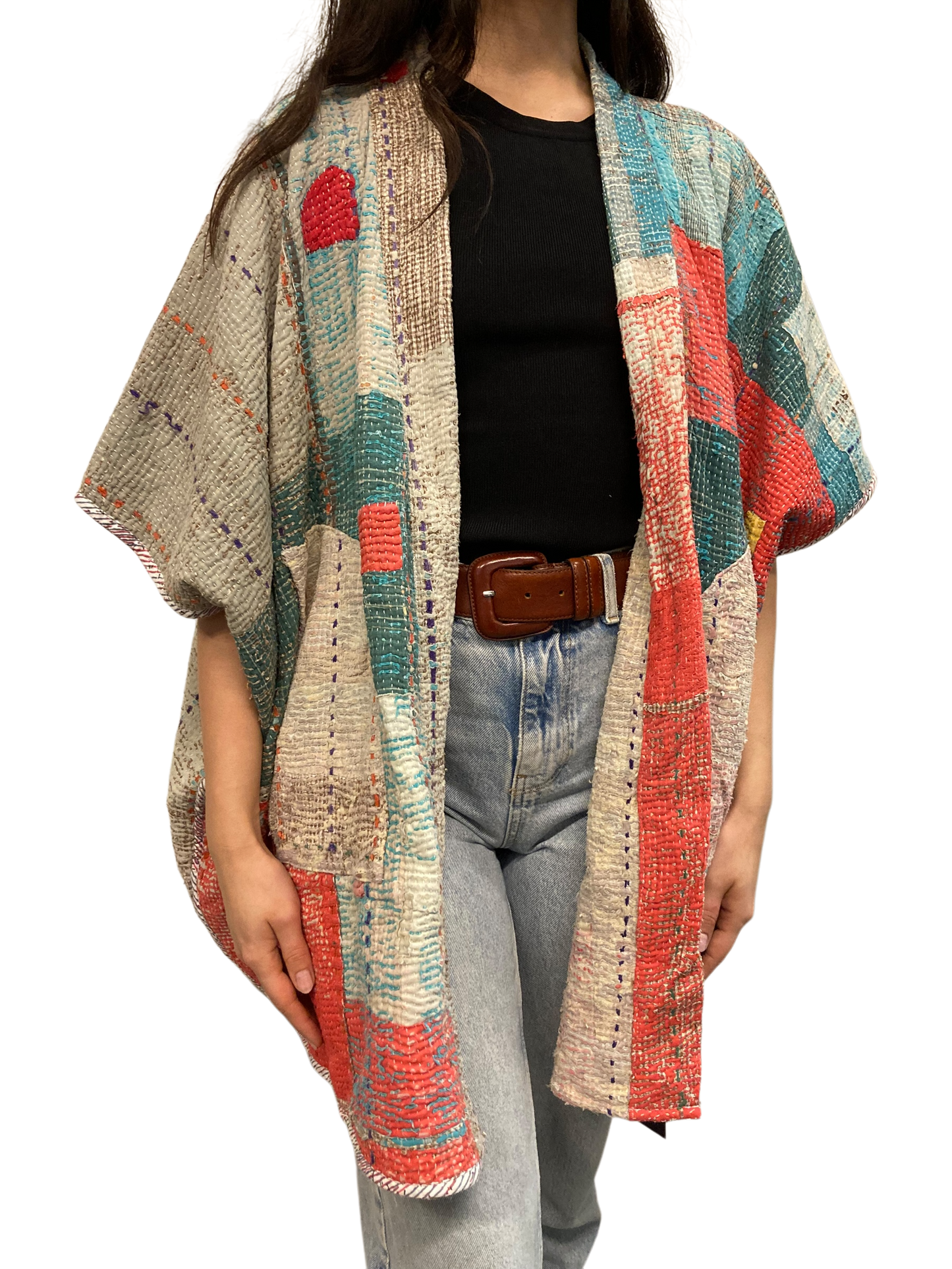 Cofur  Kantha Poncho - One size