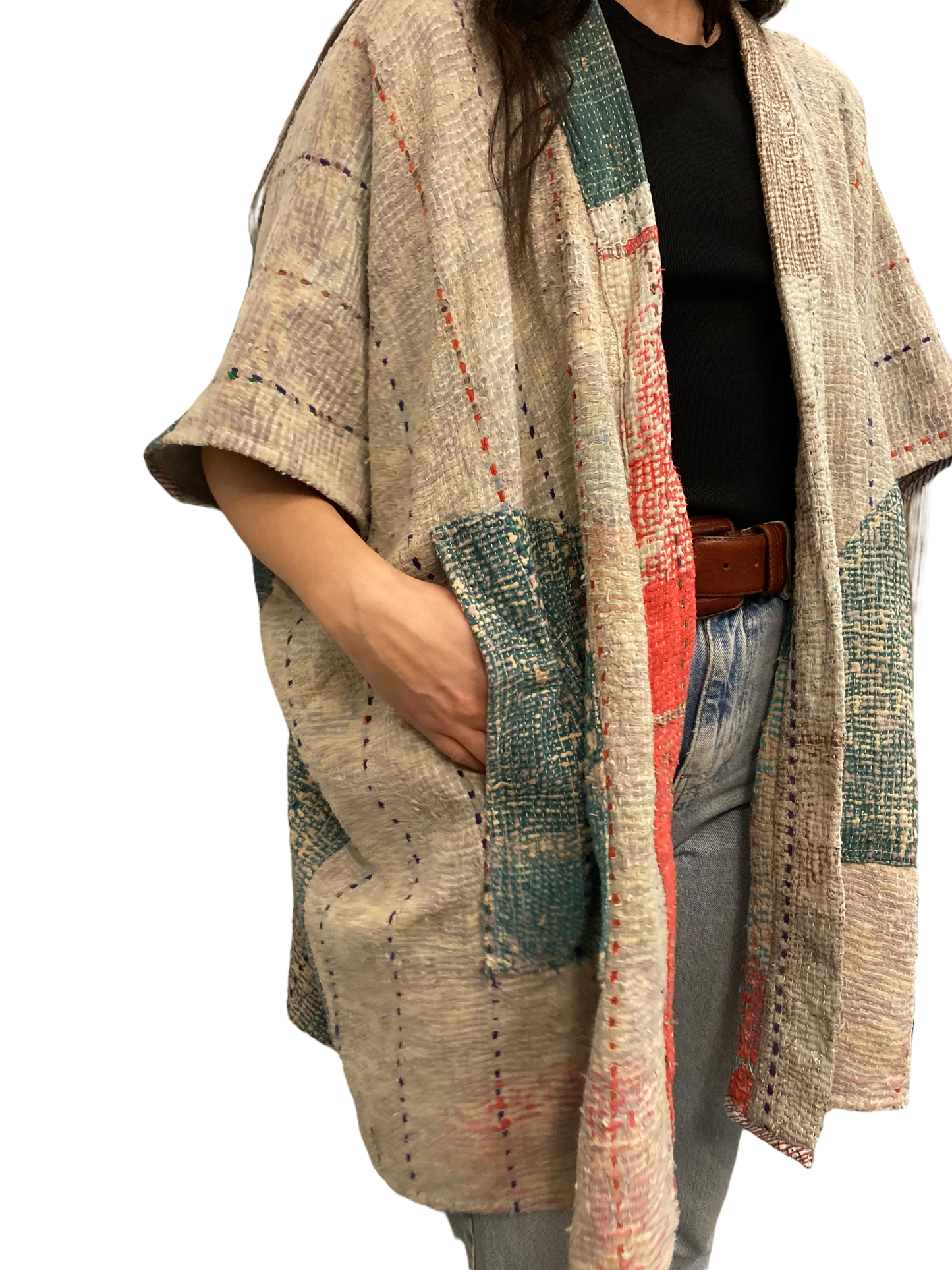 Cofur  Kantha Poncho - One size