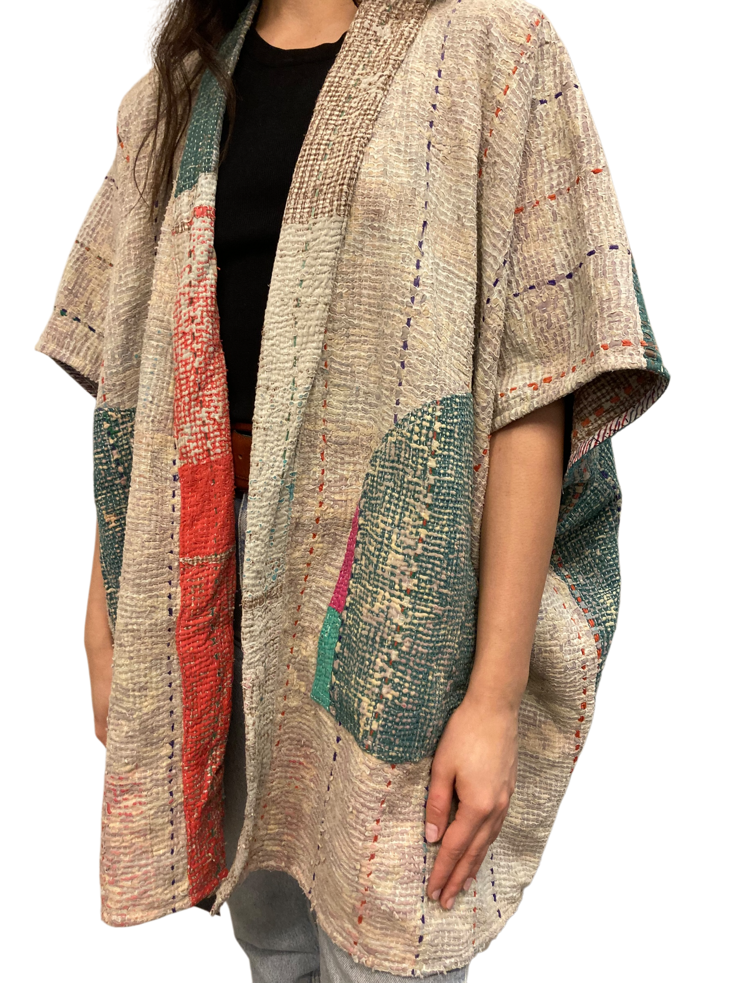 Cofur  Kantha Poncho - One size