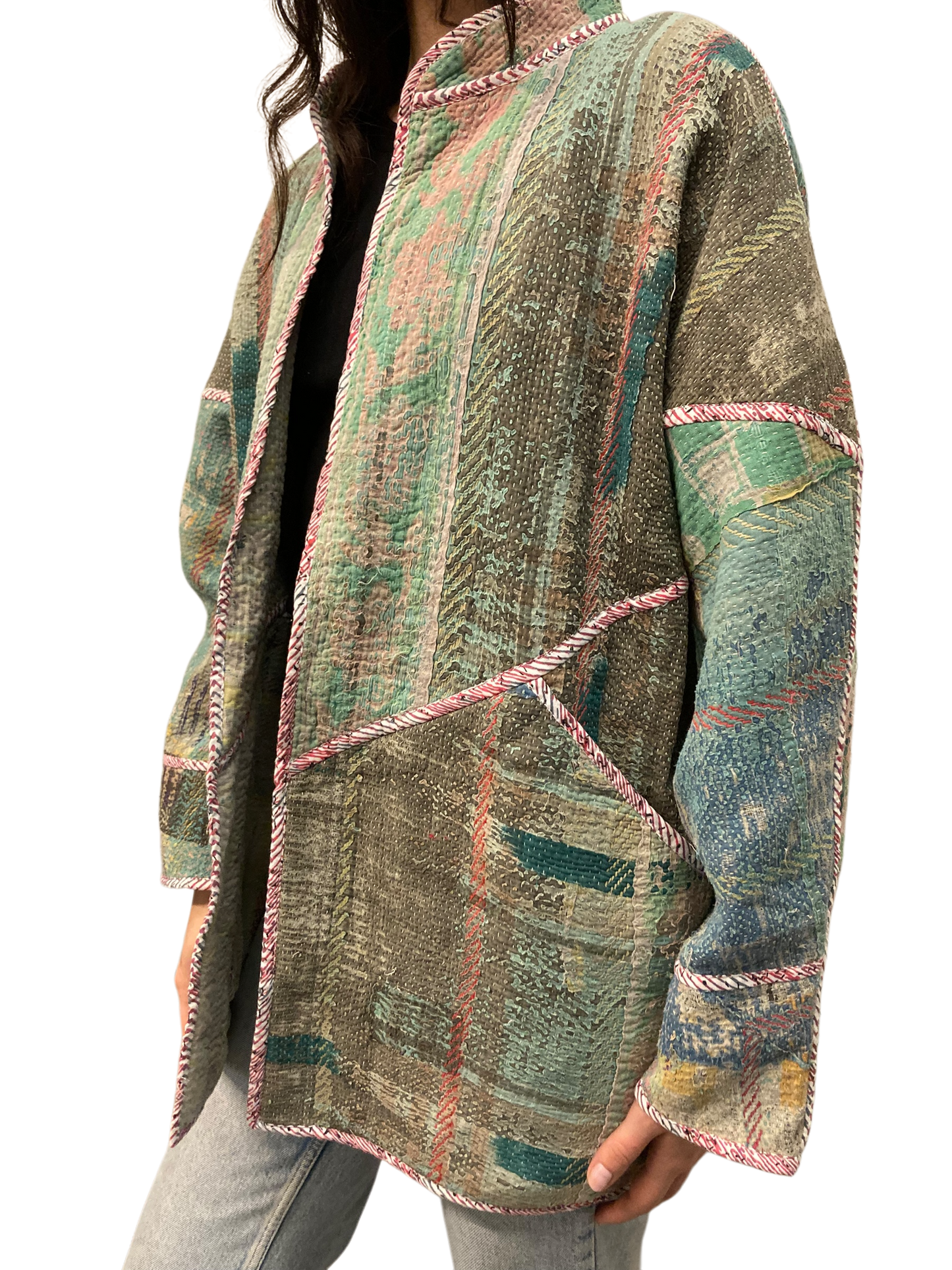 Cofur NOMA Kantha Jacket w/front pockets - One size