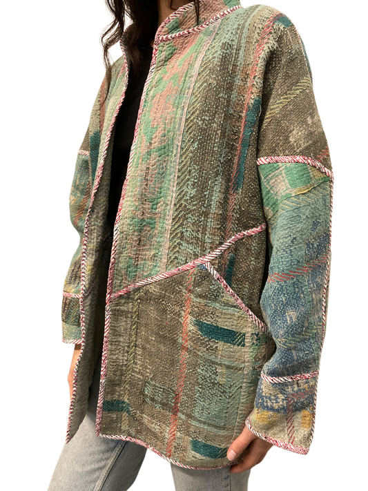 Cofur NOMA Kantha Jacket w/front pockets - One size